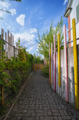 Weg zum Hinterhof